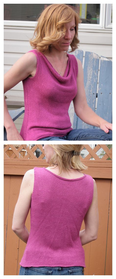 Knit Shirt Pattern, Knit Top Pattern Free, Knit Tank Pattern, Knit Tank Top Pattern, Free Knitting Patterns For Women, Summer Knitting Patterns, Summer Top Pattern, Knit Top Patterns, Summer Knit Tops