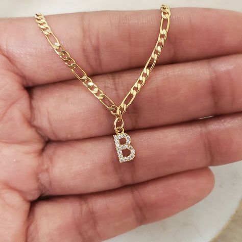 Baddie Jewelry, B Necklace, Gold Ideas, Rhinestone Anklet, Magnolia Parks, Diamond Initial Necklace, Bracelet Initial, Ankle Jewelry, Anklets Boho