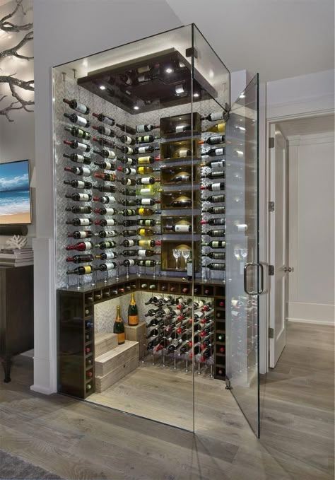 Small Wine Cellar, Under Stairs Wine, Under Stairs Wine Cellar, Wine Room Ideas, Modern Wine Storage, Wine Room Design, Home Wine Bar, Wine Rack Ideas, Cave A Vin