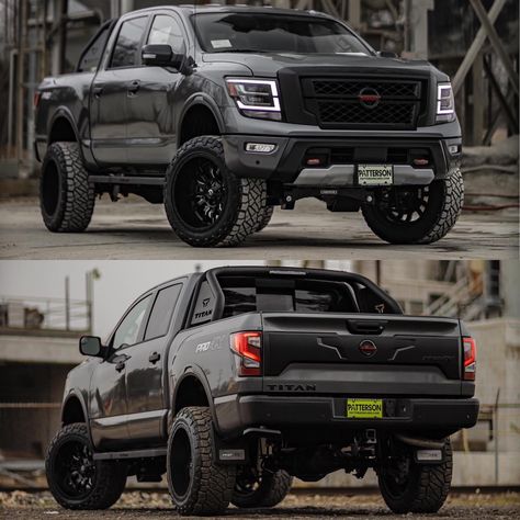 2021 Nissan Titan equipped with a Fabtech 6” Lift Kit Nissan Titan Lifted, Nissan Hardbody 4x4, 2023 Gmc Canyon, Nissan Pickup Truck, Nissan Titan Truck, Nissan Titan Pro 4x, Montero 4x4, Nissan 4x4, New Titan