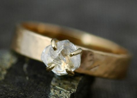 Raw Stone Engagement Rings Rough Cut, Nana Banana, Huge Diamond Rings, Recycled Gold Jewelry, Rough Diamond Engagement Ring, Forging Tools, Proposal Rings, Custom Made Engagement Rings, Raw Diamond Rings