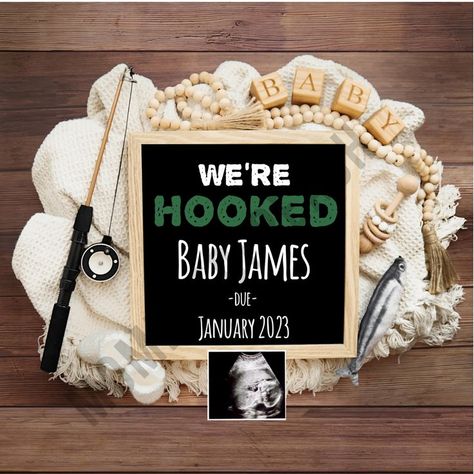 Fishing Baby Announcement, Fishing Pregnancy Announcement, Fishing Gender Reveal, Future Aspirations, Surprise Pregnancy Announcement, Fishing Baby, Creative Pregnancy Announcement, Cute Pregnancy Announcement, Digital Pregnancy Announcement