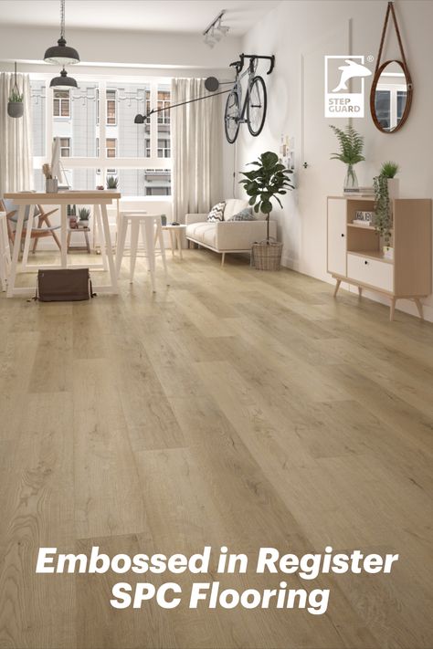 With a blend of natural shades and grains, this neutral sandy oak is a perfect companion for any space. This SPC vinyl click flooring featuring classic format and embossed in register surface will be sure to create luxury vibe. Vinyl Click Flooring, Spc Flooring, Click Flooring, Natural Shades, Wood Design, Vinyl Flooring, Natural Wood, Vanilla, Shades