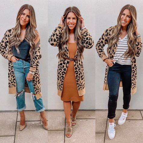 Posts from baileyschwartz | LIKEtoKNOW.it Leopard Print Cardigan Outfit, Print Cardigan Outfit, Cardigan Outfit Work, Leopard Cardigan Outfit, Leopard Print Skirt Outfit, Long Cardigan Outfit, Printed Skirt Outfit, Bright Colored Outfits, Jacquard Cardigan