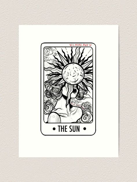 Sun And Moon Tarot, Survivor Tattoo, The Sun Tarot Card, Tarot Card Tattoo, Tarot Tattoo, The Sun Tarot, Mushroom Tattoos, Demon Tattoo, Sun Tattoos