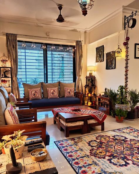 Life Is Temporary, Indian Living Room Design, Colorful Room Decor, Indian Room Decor, Indian Bedroom Decor, Indian Living Room, Simple Living Room Decor, Colourful Living Room Decor, Indian Living Rooms