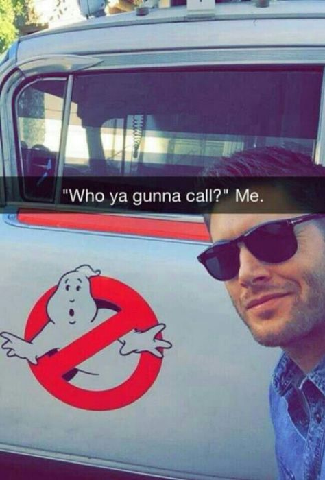 "Ghost busters?" "NO SAM AND DEAN" Supernatural Tv Show, Winchester Boys, Supernatural Memes, Supernatural Fans, Supernatural Funny, Orphan Black, Odaiba, Supernatural Cast, Supernatural Fandom