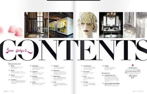 Love the layouts - hate the fonts Contents Page Ideas, Cover Majalah Fashion, Magazine Topics Ideas, Magazine Spreads Design, Id Magazine Layout, Magazine Inspo Layout Design, Magazine Pages Aesthetic, Magazine Contents Page Design, Table Of Contents Design Layout Creative