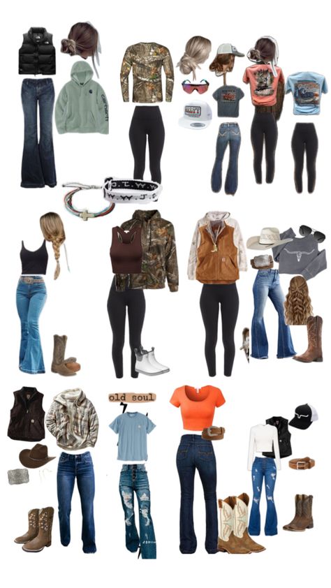 Back To School Outfits Country, Country Outfits For School, Country Outfits Women, Cute Cowgirl Outfits, Casual Country Outfits, Simple Outfits For School, Southern Outfits, Country Style Outfits, Outfits For School