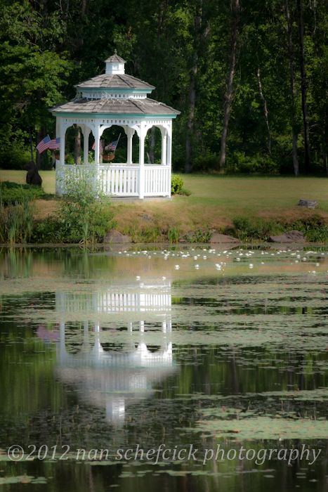 In Saranac Lake...NY White Gazebo, Pergola Diy, Beautiful Home Gardens, Building A Pergola, Pergola Design, Backyard Gazebo, Garden Arbor, Outdoor Gazebos, Garden Gazebo