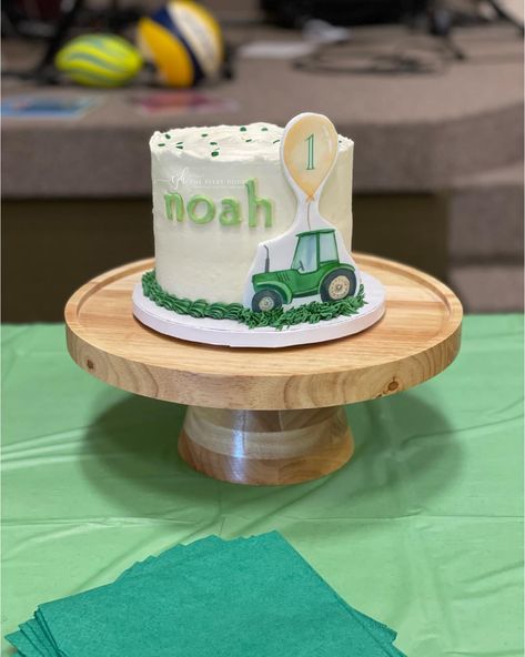 There is nothing like being able to make your grandson’s first birthday smash cake. 🥰 #cakestagram #farm #birthdayboy #cakedesign #cake #buttercreamcake #thepeeryhouse #hospitalityisourheritage #farmlife #smashcake #tractor #1stbirthday #sweetie #grandson First Birthday Farm Smash Cake, Tractor Cake Smash, Simple Tractor Cake, Tractor First Birthday Cake, Tractor Smash Cake, Tractor Birthday Cake, Tractor Birthday Cakes, Farm Birthday Cakes, First Birthday Smash Cake