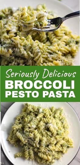 Broccoli Pesto Pasta is delicious AND good for you!  It has all of the classic pesto flavors from garlic, basil, parmesan cheese, and pine nuts.  But rather than a huge punch in the face of flavor, it's a bit more mellow - and healthier - for you with the addition of broccoli! #broccolirecipes #pesto #pasta #easydinner #dinnerideas #familydinner #healthydinner #vegetarian #meatlessmeals #busymom Broccoli Pesto Pasta, Easy Spring Recipes, Broccoli Pesto, Broccoli Pasta, Punch In The Face, Healthy Comfort Food, Broccoli Recipes, Healthy Pastas, Pesto Pasta