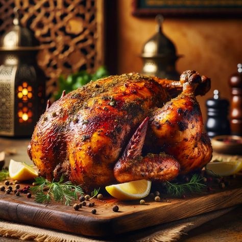 Cooking up Joy - Made with love: Ras El Hanout Roast Chicken Whole Chicken Recipes, Moroccan Spices, Ras El Hanout, Chicken Piccata, Moroccan Food, Roast Chicken, Food Videos Cooking, Marinated Chicken, Photographing Food