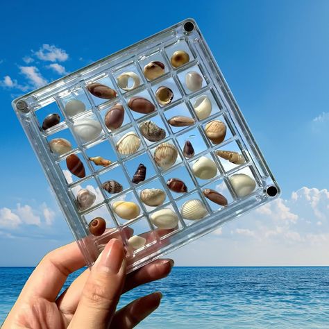 PRICES MAY VARY. Durable Material: Sturdy and durable acrylic material ensures long-lasting use of this seashell display box Seahell Storage: Securely store and showcase your seashell collection in this magnetic display box, keeping them safe from damage;When you play on the beach, the beautiful sea shells on the beach make you feel relaxed and happy;Using our seashell display case, you can preserve this beauty, keep your precious little sea shells away from the troubles of dust, freeze your bea Sea Shell Collection Display, Sea Shells On The Beach, Seashell Storage, Seashell Display, Seashell Collection, Jewelry Display Box, Shell Collection, Beautiful Sea, Display Boxes