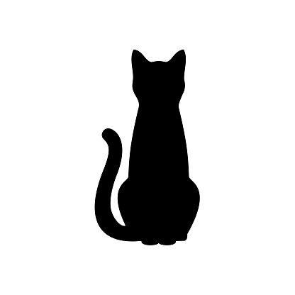 Cat Shadow Silhouette - Free vector graphic on Pixabay Cat Shadow Painting, Simple Silhouette Drawing, Sitting Cat Silhouette, Black Cat Shadow, Cat Silhouette Tattoos, Silhouette Arte, Cat Face Tattoos, Silhouette Chat, Kitty Tattoos