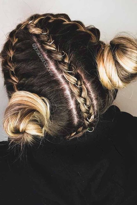 #hair #hairgoals #hairstyles Trendy Hairstyles For Short Hair, Fancy Updos, Easy Work Hairstyles, Medium Hair Braids, Dance Hair, Performance Hairstyles, New Hair Do, Easy Hairdos, Easy Hairstyles For School