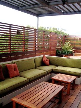 Terrace Fence Ideas, Penthouse Ideas Rooftop Gardens, Rooftop Fence, Penthouse Rooftop, Contemporary Penthouse, Porch Design Ideas, Rooftop Terrace Design, Rooftop Design, Living Roofs