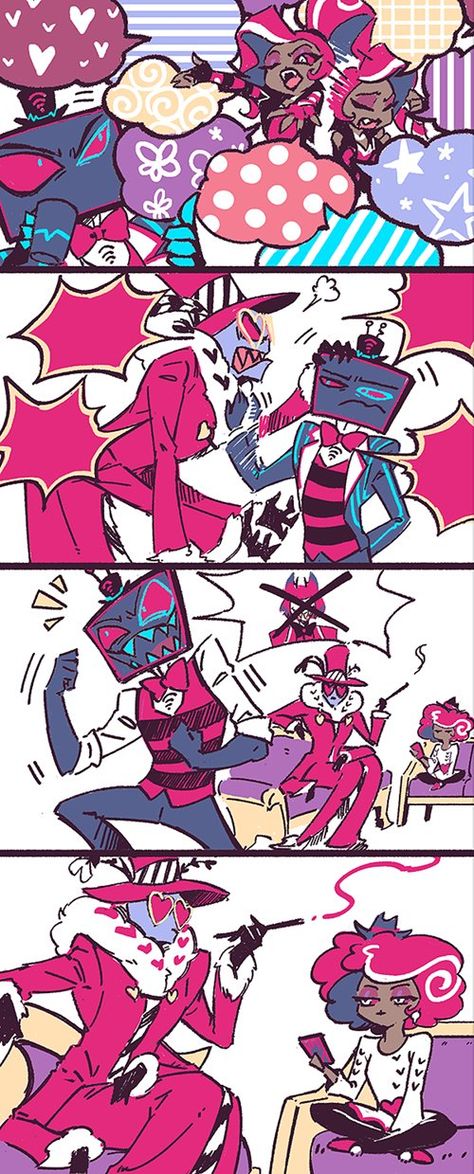 The Vees Hazbin Hotel Fanart, Hazbin Hotel Vox Fanart, Alice In Wonderland Tea Party Birthday, Chinese Cartoon, Alice In Wonderland Tea Party, Alastor Hazbin Hotel, Blue Screen, Vivziepop Hazbin Hotel, Japanese Cartoon