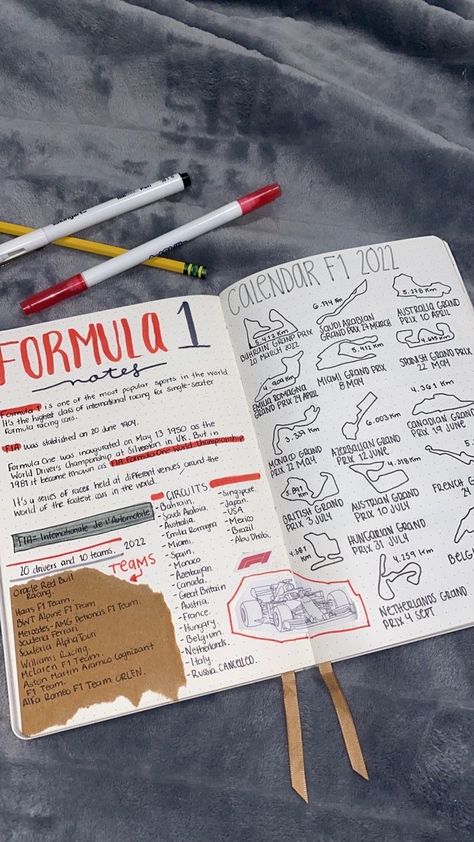 F1 Bullet Journal, F1 Journal, 5 Minutes Journal, Makeup With Eyeshadow, Applying Eyeshadow, F1 Art, Formula 1 Car Racing, Bulletin Journal Ideas, Formula Racing