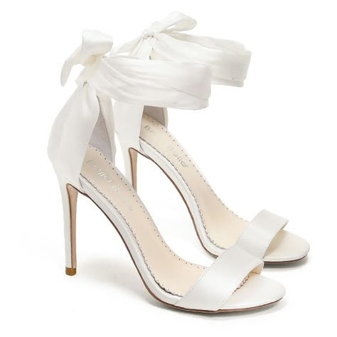 BellaBelle wedding ankle tie shoes Anna Bella Belle Shoes, Dancer Style, Belle Shoes, Ankle Tie Heels, Ivory Heels, Dr Shoes, Wedding Shoes Bride, Shoe Crafts, Strappy Stilettos