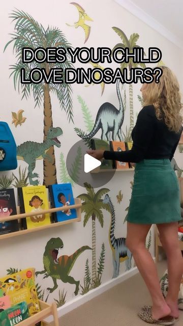 Dino Raw - Kids Wall Decals on Instagram: "DOES YOUR CHILD LOVE DINOSAURS?  Currently one of our most popular Dinosaur Decal Packs favourited by YOU!  Create the ultimate DINOSAUR themed bedroom for your dino lover with our Dinosaurs In The Jungle Bundle Pack.  The Bundle Pack includes The Triceratops, Brontosaurus, Giganotosautus, Stegosaurus, Brachiosaurus, Tyrannosaurus Rex & Pterodactyl’s plus a huge selection of Jungle Palms & plants🌿🦖🦖 . . . . . . . . . . . . . . . . . . #dinosaur #dinosaurdecor #walldecal #kidswalldecals #kidsdecor #kidsinteriors #kidsroom #boysroom #wallsticker #kidsplayroom" Boys Dinosaur Bedroom Ideas, Dinosaur Themed Bedroom, Dinosaur Theme Room, Dinosaur Kids Room, Dinosaur Decals, Dinosaur Bedroom, Dinosaur Room, Kids' Playroom, Palm Plant