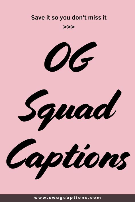 Unlock the perfect words for your squad with our collection of OG Squad Captions! Whether you're sharing group photos, celebrating friendship, or just having fun together, these captions will add a touch of personality and flair. Find the best OG Squad Captions to capture your squad's unique vibe and make your posts stand out! Instagram Captions For Team Pictures, Friendship Captions Instagram Short, Group Photo Captions Instagram, Group Photo Captions, Squad Captions For Instagram, Caption For Friends Group, Bestfriend Captions For Instagram, Squad Quote, Friendship Captions