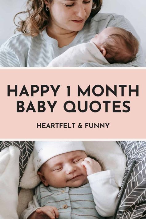 Celebrate your baby's 1st month with these happy 1 month baby quotes! From sweet to funny you'll find the best happy one month baby quotes here! One Month Old Post Ideas, Newborn One Month Quotes, 1 Maand Oud Baby Quote, 1 Month Birthday Quotes, 1 Month Milestone Caption, 1 Month Old Caption Ideas, One Month Quotes, 1 Month Old Quotes, 1 Month Baby Captions