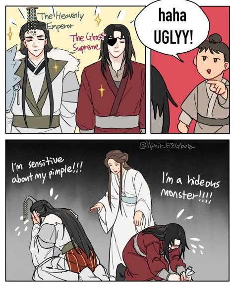 Martin X Jon, Jun Wu, I'm Sensitive, Adorable Homes Game, Hua Cheng, The Grandmaster, Heaven's Official Blessing, Parkour, Light Novel