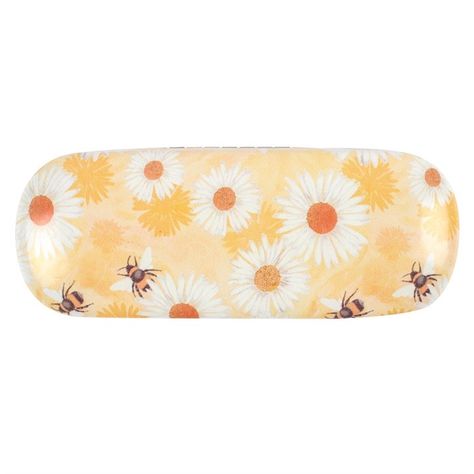 Bee And Daisy Glasses Case - Something Different Wholesale Daisy Glasses, Cleaning Glasses, Pretty Glasses, Different Bees, Asian Couple, Yellow Case, Couple Coffee, Daisy Design, Blue Glasses