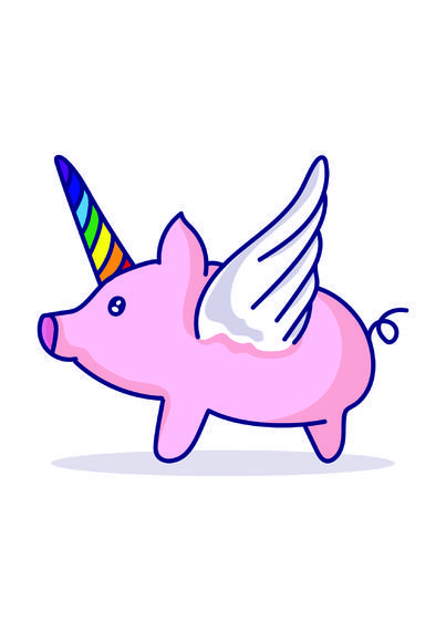 Pig unicorn cartoon #AD , #AD, #ad, #cartoon, #unicorn, #Pig Pig With Wings, Unicorn Pig, Unicorn Silhouette, Unicorn Cartoon, Flying Unicorn, Cartoon Cake, Cartoon Unicorn, Instagram Frame Template, Birthday Party Invitation Templates