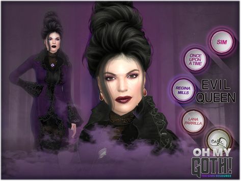 Regina Evil Queen, Captain Hook Costume, Sims 4 Sims, The Evil Queen, Joey Tribbiani, Monica Geller, Natural Eyes, Captain Hook, Evil Queen