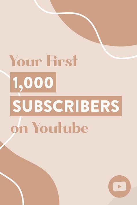 A Pinterest graphic with text that reads: Your First 1000 Subscribers on Youtube, by it's Modern Millie. Youtube Growth, Start Youtube Channel, Radio Usa, Youtube Editing, Social Media Advice, Youtube Success, Youtube Channel Ideas, First Youtube Video Ideas, Video Seo