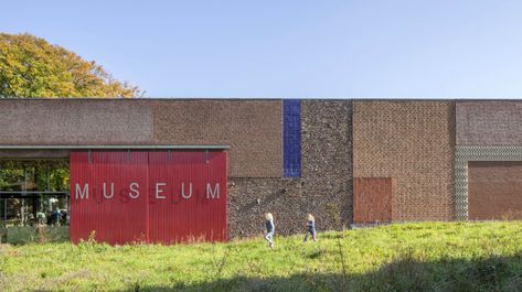 Netherlands Open Air Museum Mecanoo Architects, Open Air Museum, Brick Laying, Museum Design, New Architecture, Air Museum, Student House, Long Walls, Heritage Museum