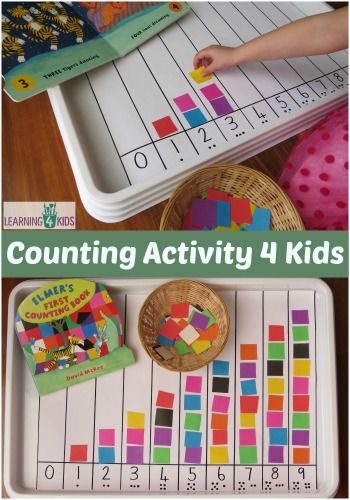 Elmer’s First Counting Book by David McKee is a fabulous book to introduce counting to young children and toddlers. #Booksthatteachchildrentocount Activity Kindergarten, Elmer The Elephants, Counting Activity, Prek Math, Montessori Math, Numbers Preschool, Learn To Count, Crafts Easy, Counting Activities