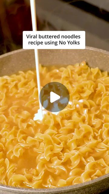 No Yolks Noodles on Instagram: "You NEED to try this viral buttered noodles recipe 🧈 Grab No Yolks from your local grocery store and start cookin'!" Milk Noodles Recipe, No Yolks Noodles Recipes, Egg Noodle Recipes Easy, Butter Egg Noodles, Butter Noodles Easy, Butter Noodle Recipe, Cafeteria Noodles, Egg Noodles Recipes, Parmesan Noodles