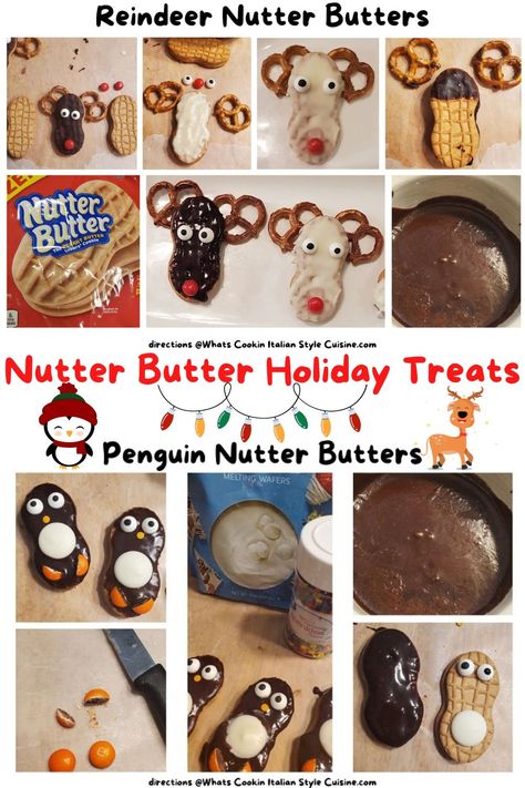 Nutter Butter Reindeer Cookies, Nutter Butter Reindeer, Butter Pretzels, Cookie Recipes From Scratch, Cookie Shop, Cooking Tricks, Crock Pots, Reindeer Cookies, Cookies From Scratch