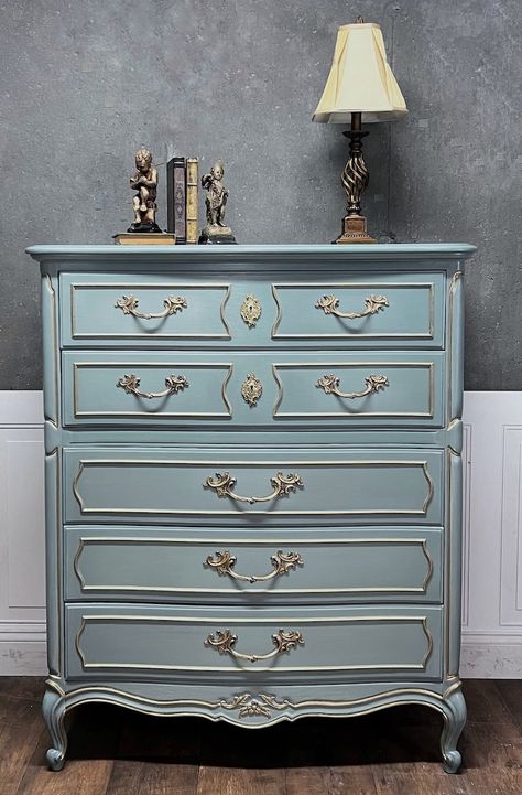 French provincial dresser makeover