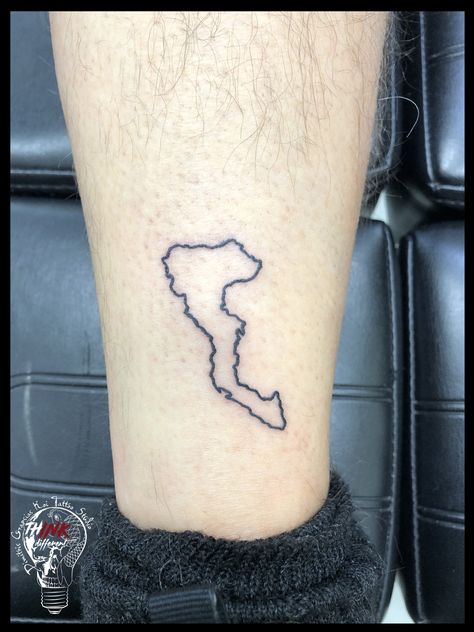 Island Outline Tattoo, Outline Tattoo, Corfu Island, Koi Tattoo, Corfu, Small Tattoos, Tattoo Ideas, Tattoos, Quick Saves