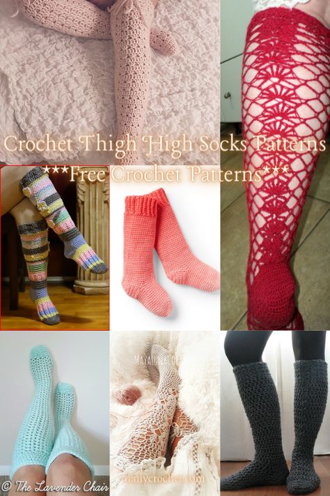 Crochet Thigh Highs Free Pattern, Crochet Thigh High, Crochet High Socks, Crochet Thigh High Socks Free Pattern, Crochet Knee High Socks Free Pattern, Crochet Thigh High Socks, Crochet Boot Socks, Crochet Sock Pattern Free, Thigh Socks