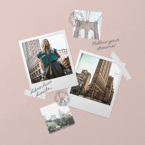 Polaroid Frame Template, Polaroid Templates Aesthetic, Polaroid Collage, Polaroid Template, Mood Board Template, Polaroid Frame, Creative Graphic Design, Polaroid Photos, Indesign Templates