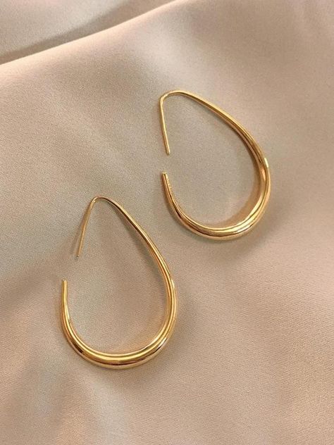 Simple Dangle Earrings, Elegant Hoop Earrings for Women, Fashion Ear Jewelry for Party, Daily Clothing Decor, Trendy All-match & Exquisite Jewelry for Gift Simple Dangle Earrings, Earrings Elegant, Exquisite Jewelry, Ear Jewelry, Earrings For Women, Women Fashion, Women's Earrings, Gold Earrings, Dangle Earrings