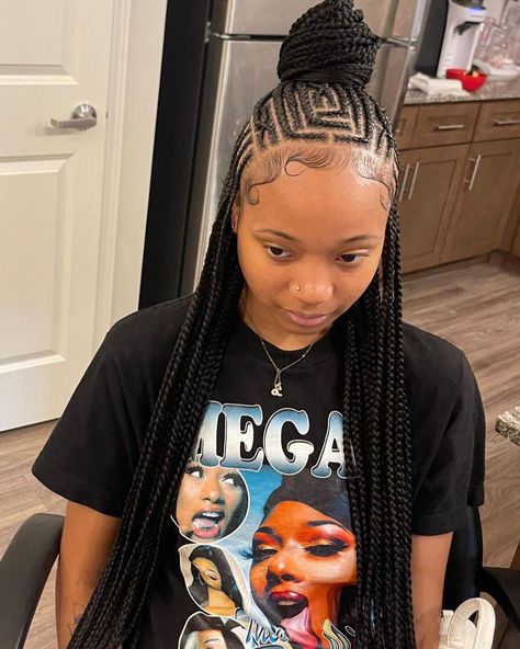 Zig Zag Fulani Braids, Braided Hairstyles For Sports, Older Hairstyles, Dr Hairstyles, Cute Hairstyles Braids, Hairstyles For Sports, Kids Braids Hairstyles, Birthday Braids, Latest Hairstyles For Ladies