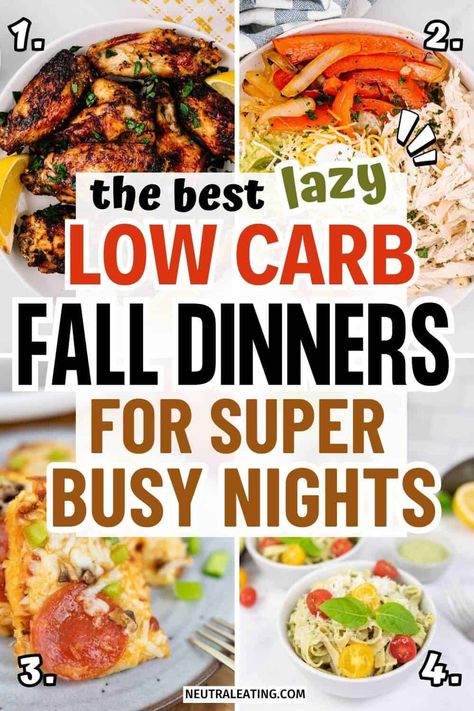 Indulge in low carb yummy fall dinner recipes chicken that bring warmth to your table this season. From hearty fall vegetarian meals to an upscale fall dinner experience, we’ve got you covered. Find quick and easy dinner recipes for family of 8 that make mealtime effortless. Plus, enjoy a selection of lazy vegan dinners for those days when simplicity is key. Easy Weekend Dinners Healthy Recipes, Easy Low Carb Recipes Quick And, Lazy Fall Dinner, Recipes For Lazy Cooks, Fall Low Carb Recipes Dinner, Easy Healthy Fall Dinner, Wheatless Recipes, Low Carb Fall Dinners, Fun Fall Recipes Dinner