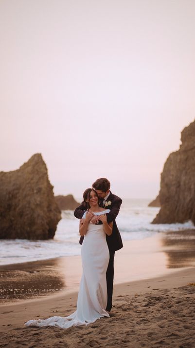 Wedding portrait at El Matador State Beach at sunset. From an intimate elopement in Malibu. Images by teri b photography Malibu Creek State Park, Matador Beach, El Matador Beach, Southern California Wedding Venues, Beach At Sunset, Malibu Wedding, California Wedding Venues, Destination Wedding Inspiration, Intimate Elopement