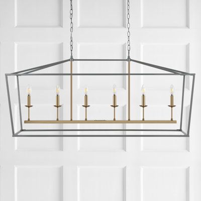 Farmhouse Lantern, Contemporary Transitional, Gray Farmhouse, Kitchen Island Linear Pendant, Lantern Chandelier, Light Kitchen Island, Geometric Frame, Light Kitchen, Metal Pendant Light