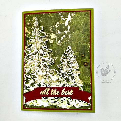 Sneak Peek - Season of Elegance - Stamp with Elaine Gorgeous Christmas Cards, Snowy Christmas Tree, Create Christmas Cards, Stamped Christmas Cards, Snowy Christmas, Merry Christmas Wishes, Doll Family, Winter Trees, Holiday Catalog