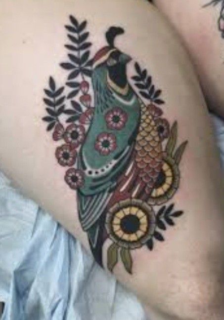 Quail Tattoo, Starling Murmuration, Hilary Jane, Arizona Tattoo, Wings Flying, Couple Matching Tattoo, Bird Tattoos, Bear Tattoos, Tattoo Shows