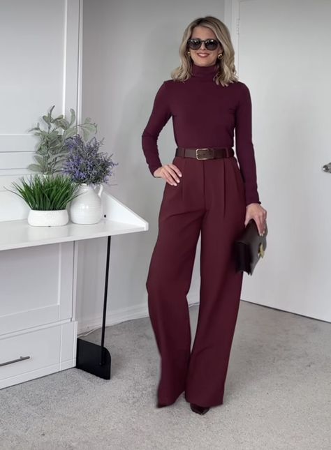 Red Business Outfit, Outfit Pantalon, Job Outfits, Fit Board, Wedding Guest Outfit Fall, Corporate Job, Color Combos Outfit, Colorful Outfits, Outfits For Work