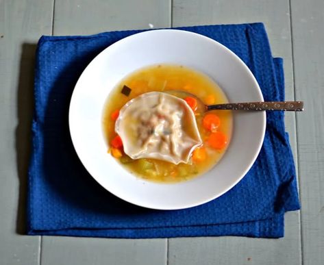 Traditional Chicken Kreplach in Golden Chicken Soup - Chicken Soup, Kreplach & Matzah Balls - Kosher Recipe Jewish Food Recipes, Ravioli Dough, Crock Pot Soups, Jewish Feasts, Good Shabbos, Clean Food Recipes, Torah Study, Golden Chicken, Jewish Foods