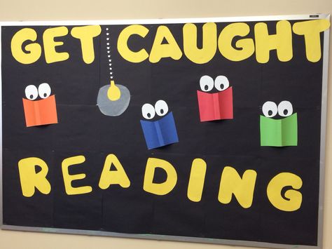 May bulletin board - get caught reading What We Are Reading Bulletin Board, Currently Reading Bulletin Board, Reading Contest Bulletin Board, Get Caught Reading Bulletin Board, What We’re Reading Bulletin Board, Ib Pyp Classroom, Book Bulletin Board, Reading Facts, Reading Display